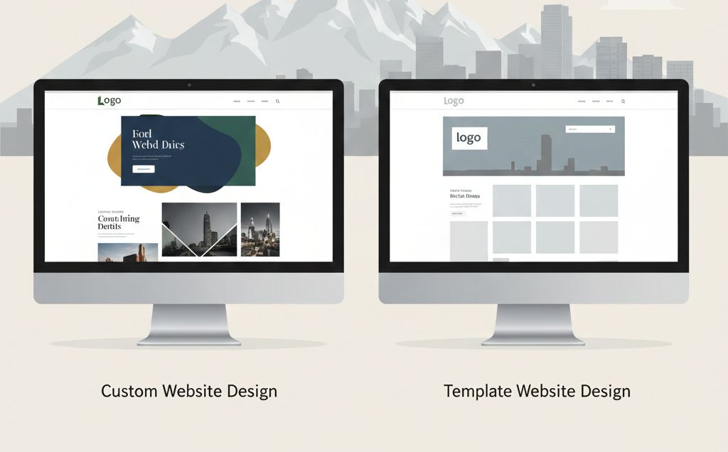 ustom vs Template Website Design