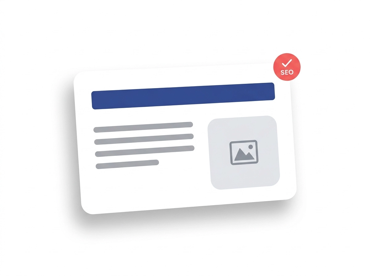 Blog post layout mockup with a headline, body text, and a sourced image
