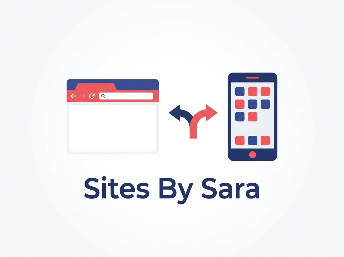 Custom web app dashboard and mobile app screen shown side by side