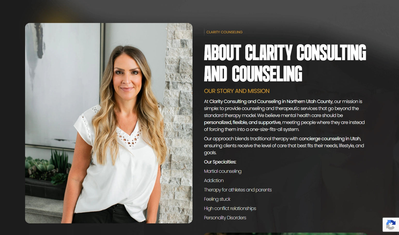 Meet Claire Groll clinical director bio section