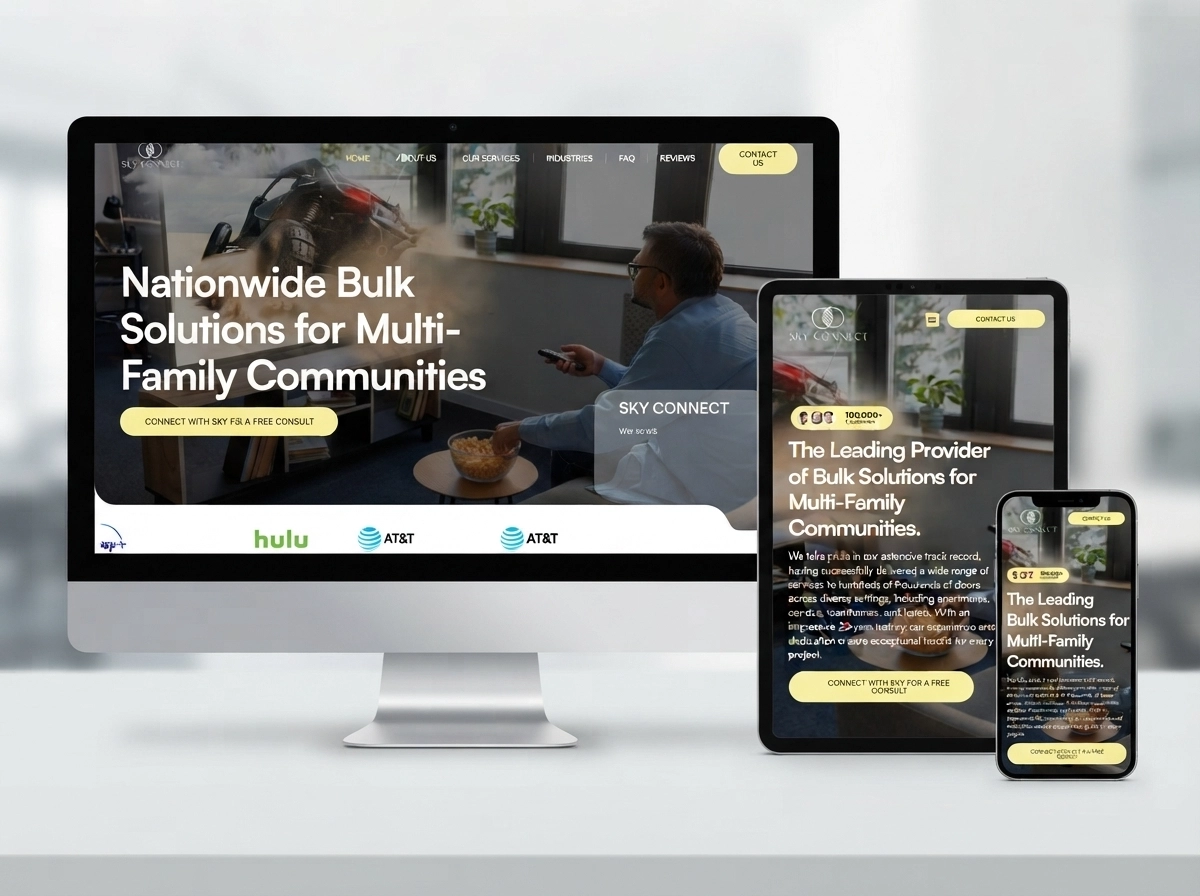 Connect with Sky homepage hero section