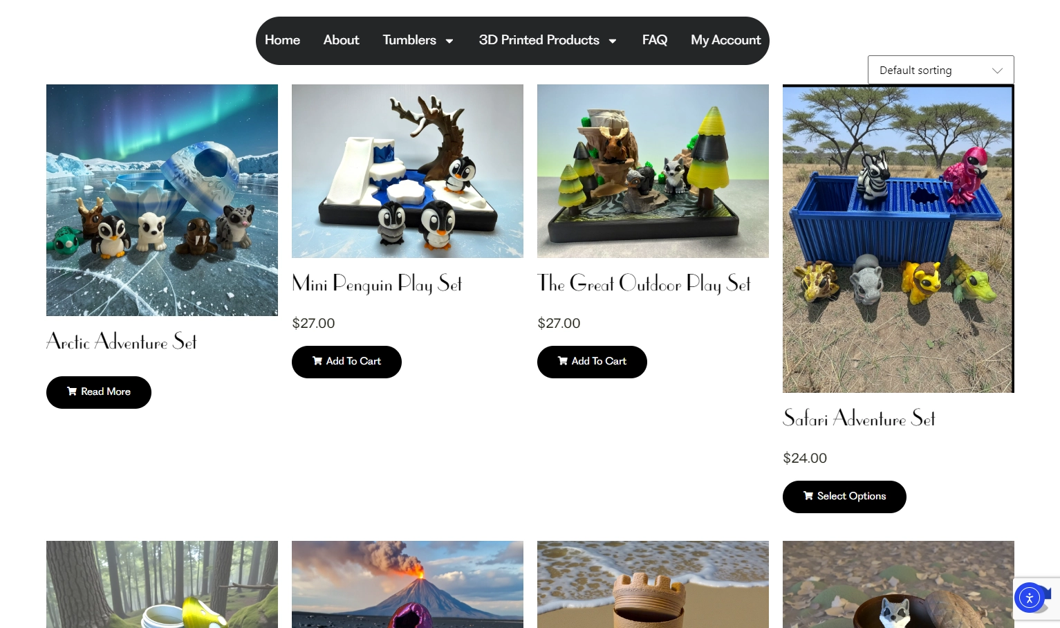 DT Cosas 3D printed products category page