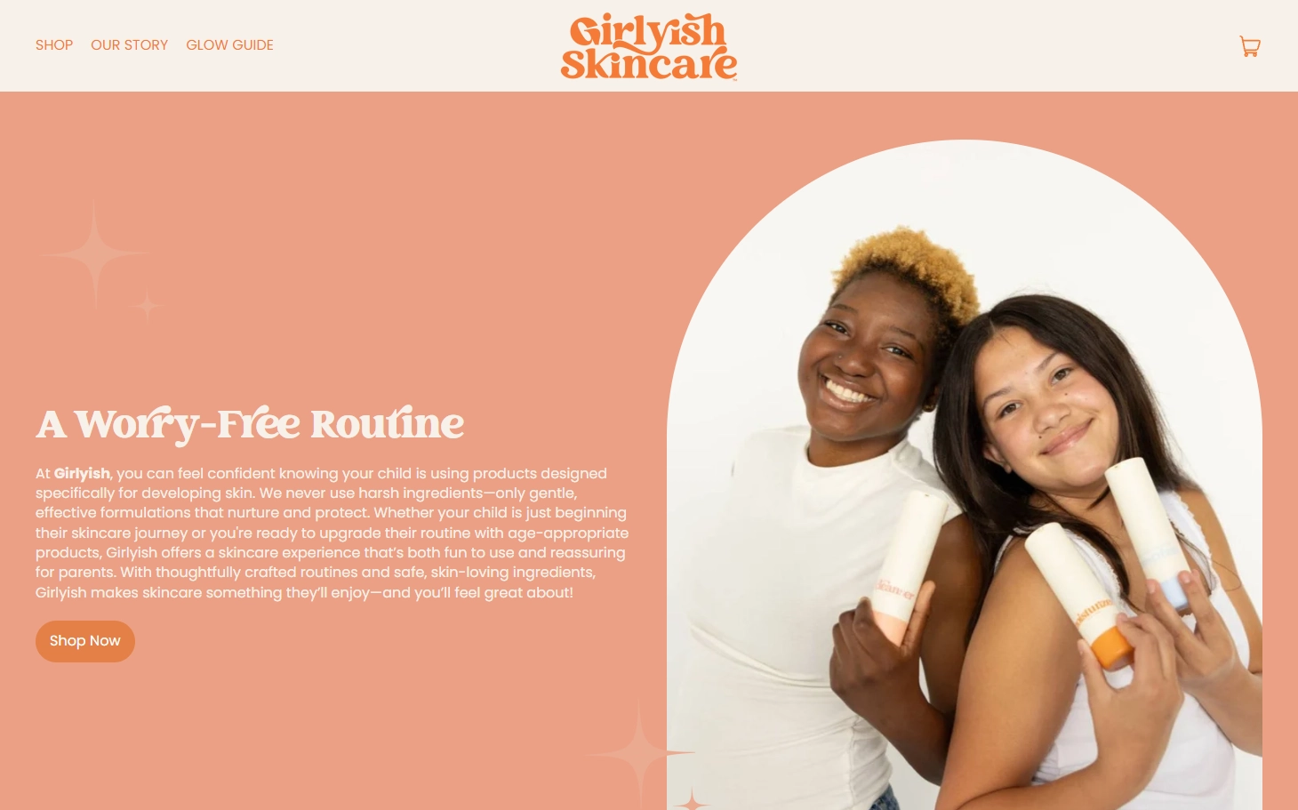 Girlyish Skincare Our Story page