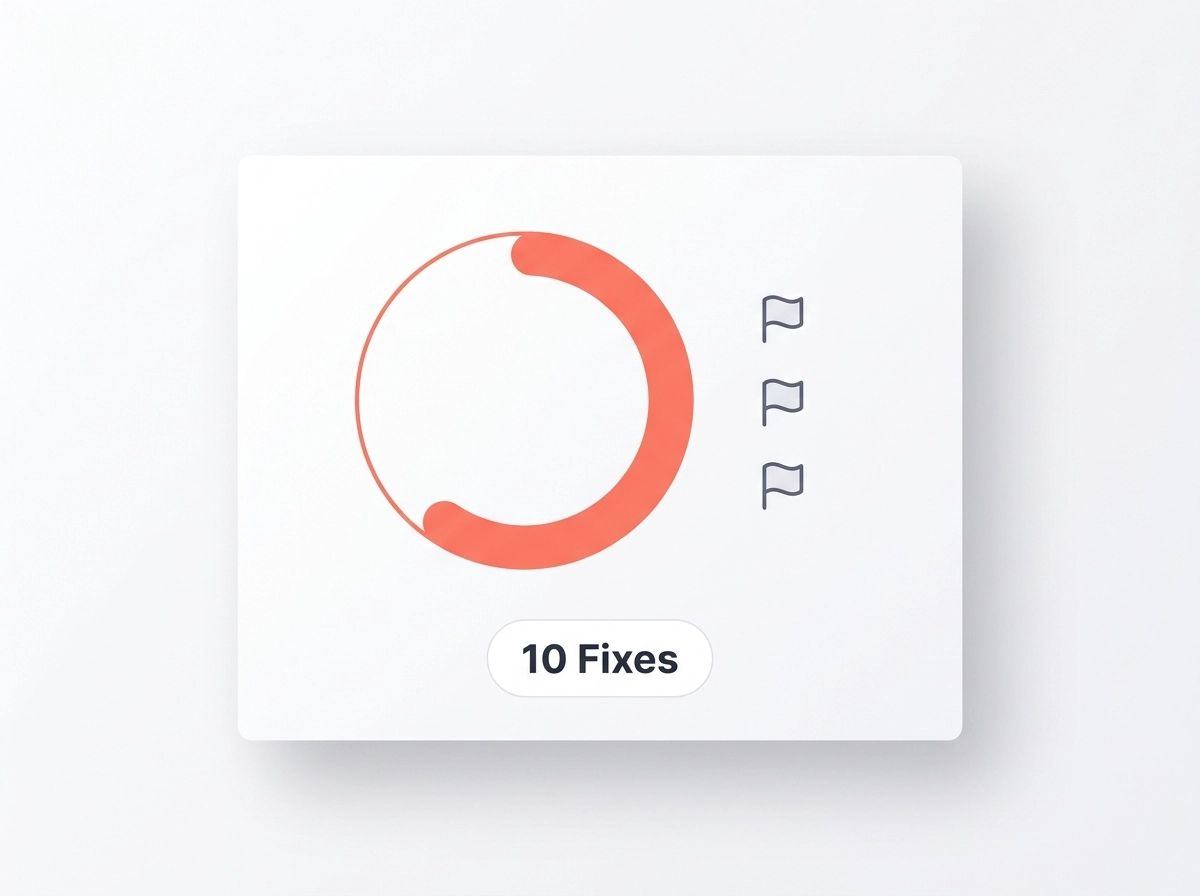 Website performance audit with a ranked list of priority fixes