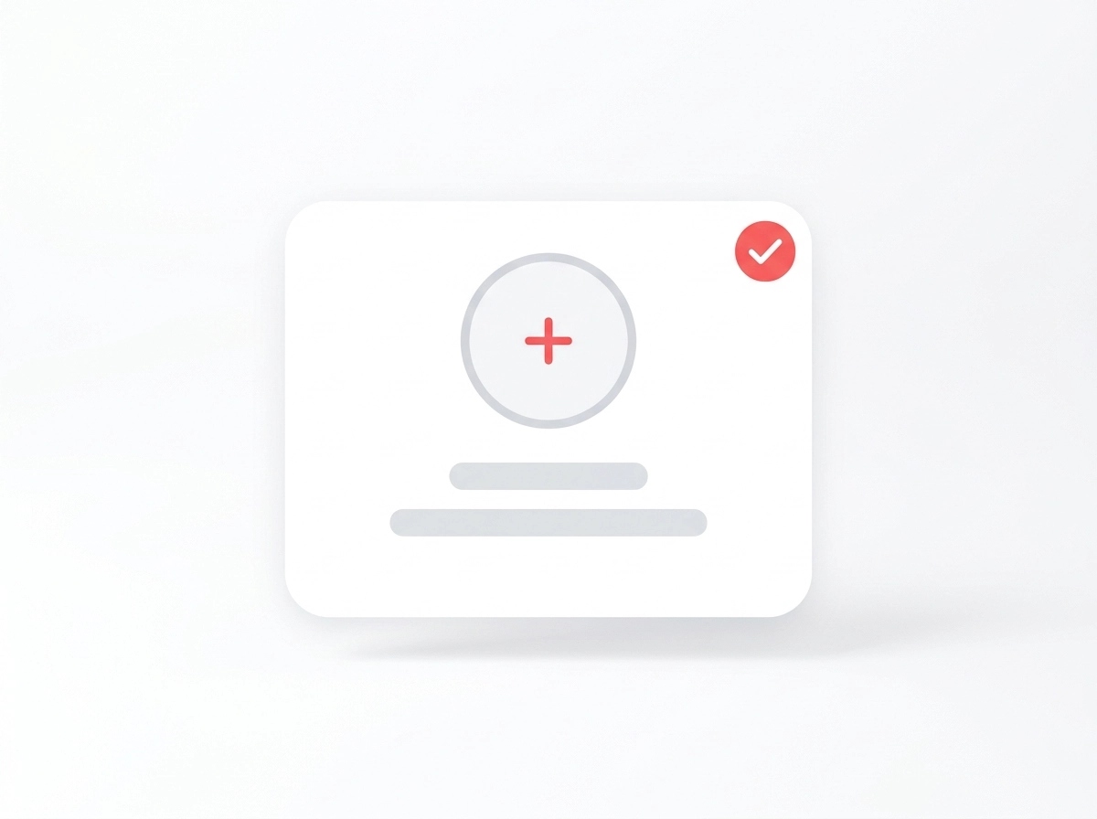 Social media profile setup screen with branded profile image and handle